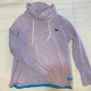 Purple Cowl Neck Sweatshirt